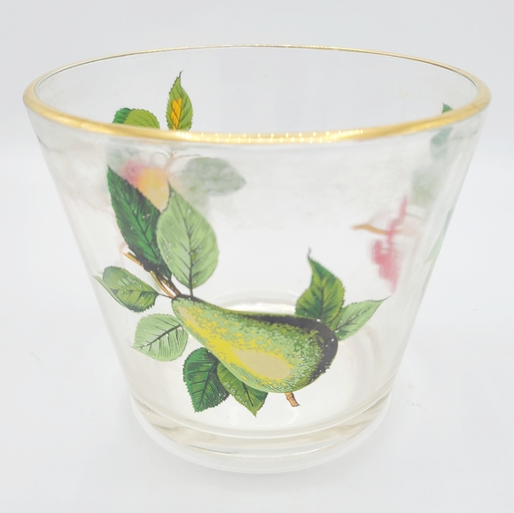 Vintage West Virginia Glass Co Fruit Cocktail Barware Ice Bucket - Picture 6 of 9